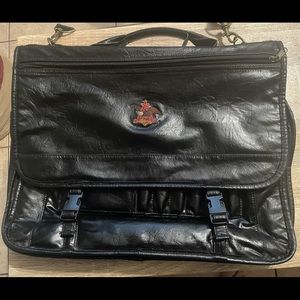 Anheuser-Busch / Budweiser Leather Laptop Bag.  Great condition. Vintage